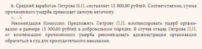 акт возмещения ущерба образец