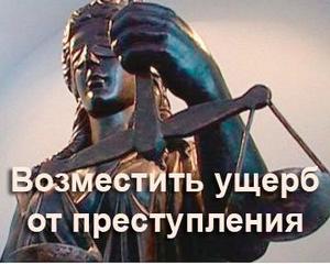 образец иска о возмещении ущерба причиненного преступлением